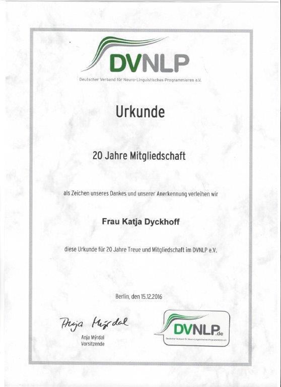 DVNLP-Urkunde